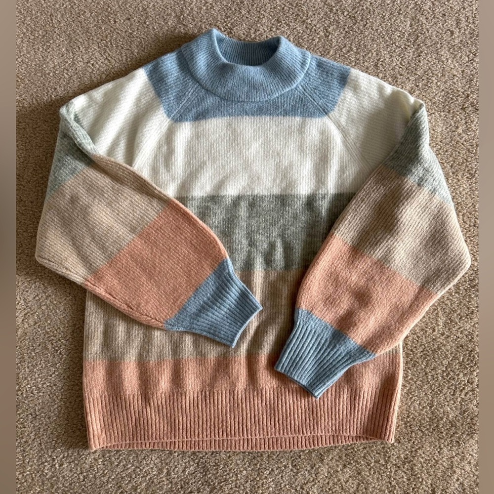 Gap oversized color block sweater M